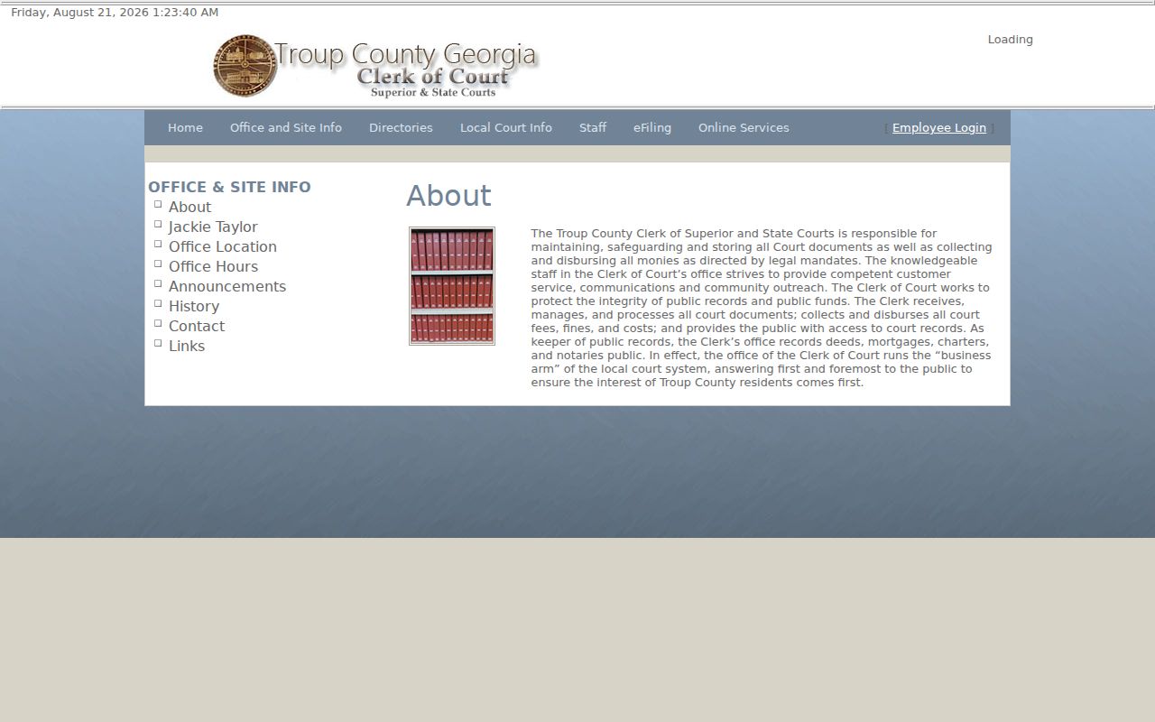 Troup County court docket records custody mission