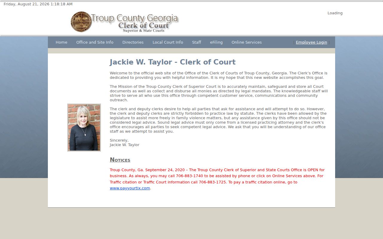Troup County court docket clerk search navigation